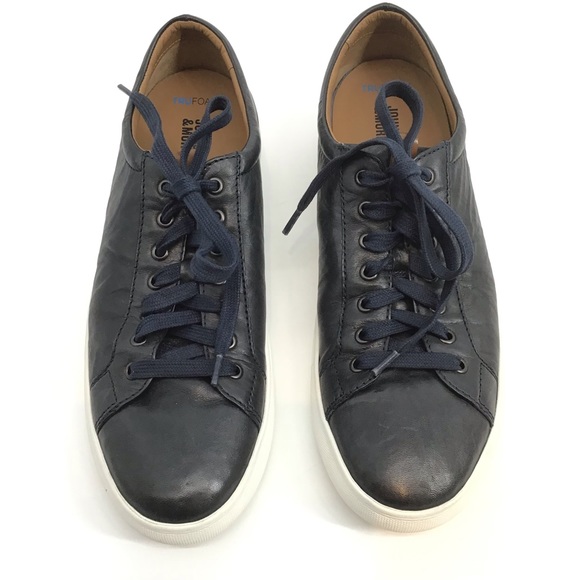 Johnston & Murphy Shoes Johnston Murphy Banks Lace To Toe Black Leather Tennis Shoe Poshmark